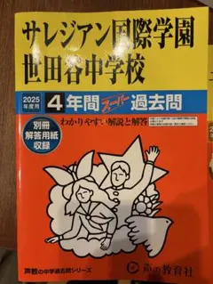 サレジアン同際学園世田谷中学校 2025年度 4年間スパン過去問
