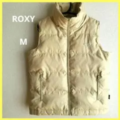 ROXY ロキシー　春　ダウンベスト　ベージュ 　茶 　ダウン　アウター　ベスト