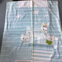1-38 레트로 베이비 타월 담요 토끼 곰 무늬 일본산 100% 면 색소폰