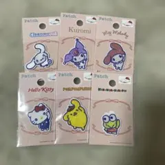 サンリオキャラクターズ　ワッペンシール　6セット