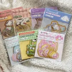 キャンドゥ ダイソー サンリオ フレークシール7個セット 8デザイン 30枚入り