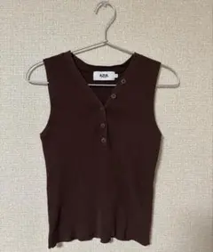AZUL by moussy ノースリーブトップス S ブラウン