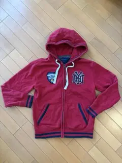 TOMMY HILFIGER トミーヒルフィガー 赤 パーカー S