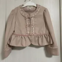 組曲 120〜130cm フォーマル ボレロ ジャケット ピンク