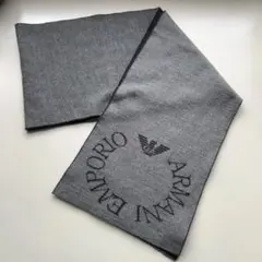 EMPORIO ARMANI アルマーニ マフラー グレー　ウール