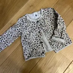 Petit Bateau 花柄カーディガン 12m/74cm