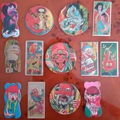 【ばけばけ秀作24】お化け・妖怪・怪人・幽霊めんこ・昭和めんこ 面子 メンコ 妖怪・お化け】妖怪お化けめんこセット 昭和めんこ メンコ 面子 - メルカリ