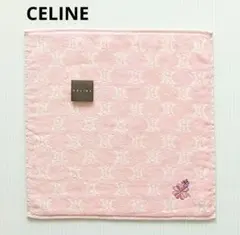 CELINE セリーヌ マカダム柄 レディース タオルハンカチ 新品