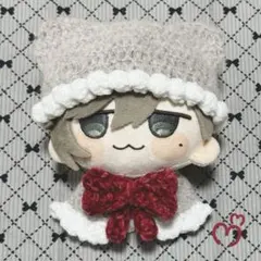 8㎝ ほわぬい ぬい服 ぬいぐるみ 着ぐるみ ひつじボンネット 白23