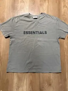 FOG ESSENTIALS ラバーTシャツ半袖カーキブラウンロゴteeのサムネイル