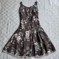 の*ん様 COMME CA DU MODEフラワープリント ノースリーブ ワンピ