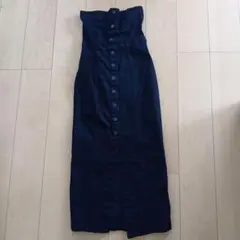 ☆新品、未使用☆　ZARA　デニムビスチェワンピース