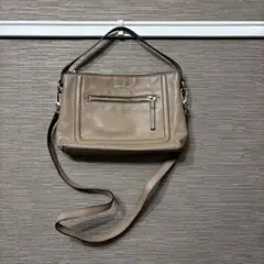 kate spade ケイトスペード ベージュ レザー ショルダーバッグ