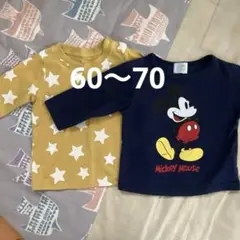 Disney baby ミッキーマウス　長袖 60-70 2枚