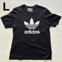 アディダス　Tシャツ　ブラック　Lサイズ　綿100のサムネイル