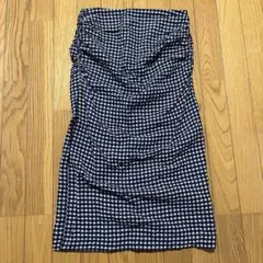 【最終値下げ】　ZARA ギンガムチェック ミモレ丈　膝丈　スカート