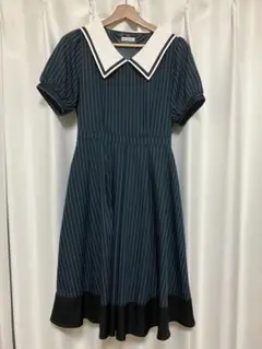 Axes femme ストライプ柄半袖ワンピース