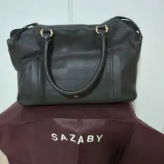 新品未使用◇サザビー2WAY グレー山羊革バッグ