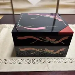 yumikatura リボン模様 重箱 2段