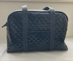 COCUEネイビー キルティング トートバッグ