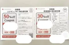 パソナ株主優待 ニジゲンノモリ50%OFF 淡路島西海岸30%OFF
