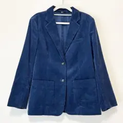 UNIQLO:C テーラードジャケット コーデュロイ【L】ブルー