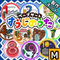 ペープサート┊Mサイズ┊製作キット┊すうじのうた　誕生日　72