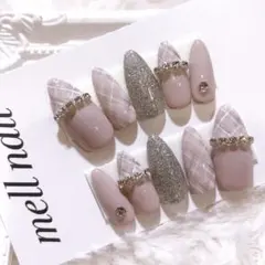 3626 ネイルチップ 量産型 ワンホン フレンチガーリー 韓国 地雷 オーダー