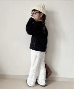 【新品未使用】CIAOPANIC TYPY キッズ ハンドライク編み配色ニット