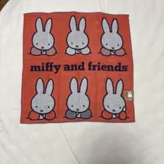 新品未使用♡ ミッフィー 三重ガーゼタオルハンカチ ♡オレンジ