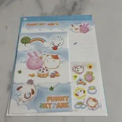 FUNNY SKY PARK ファニースカイパーク　レターセット　平成レトロ