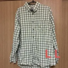 TOPVALU 長袖チェックシャツ ボタンダウン LLサイズのサムネイル