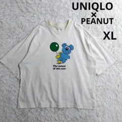 ユニクロ×PEANUT　オーバーサイズフィットtシャツ　BIGプリント　XL