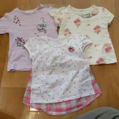 100 半袖 Tシャツ 3枚セット ユニコーン 女の子