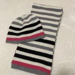 マフラー　ニット帽　セット
