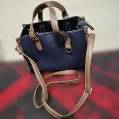 D.KELLY ネイビー ショルダーバッグ