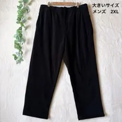 T078 美品フィールドコア コーデュロイイージーパンツ裏起毛メンズ M黒