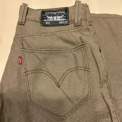人気Levi's リーバイス511 W32 SLIMストレートデニム千鳥格子柄