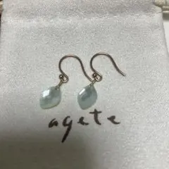 アガットagete ドロップ アメリカンピアス - メルカリ