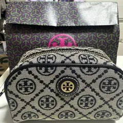 Tory Burch ロゴポーチ ネイビー　ポーチ　トリーバーチ