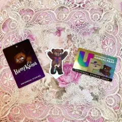 ハミクマ 年間パス限定ステッカー ピック タグ 3点セット サーティワン 北京