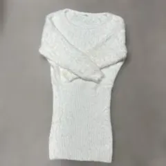 RESEXXY ホワイトニットワンピース 長袖