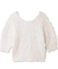 LILY BROWN フェザーヤーンニットプルオーバー