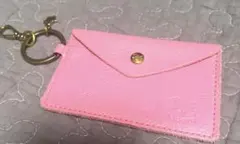 IL BISONTE カードケースキーリング　ピンク　イルビゾンテ