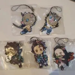 鬼滅の刃一番くじ　ラバーストラップ5個セット