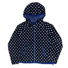 ドット柄ジップパーカー