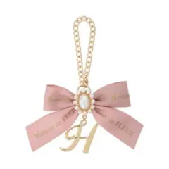 Maison de FLEUR ビジューリボンバッグチャーム　H