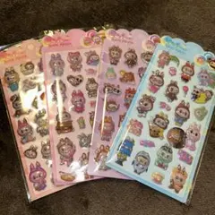 ラブブシール　ボンボンドロップシール　ぷくぷくシール　4枚セット