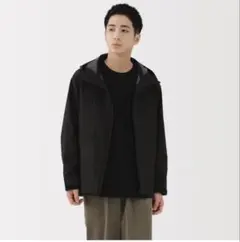 紳士　撥水　フードジャケット黒S