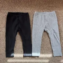 ユニクロ　リブレギンス　90 双子